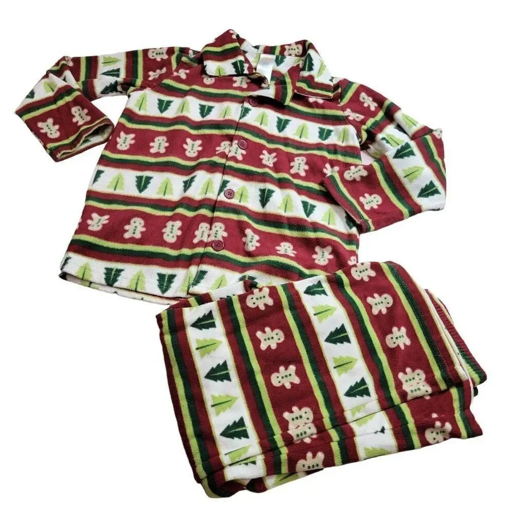 Gymboree Christmas Gingerbread pajamas S5/6